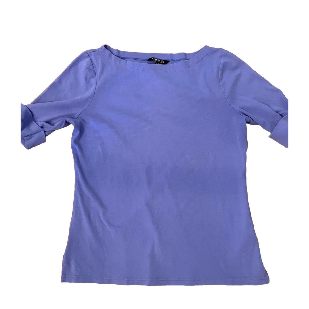 Ralph Lauren Blue Shirt Black Label Slim Fit T-shirt Size Large Short Sleeve
